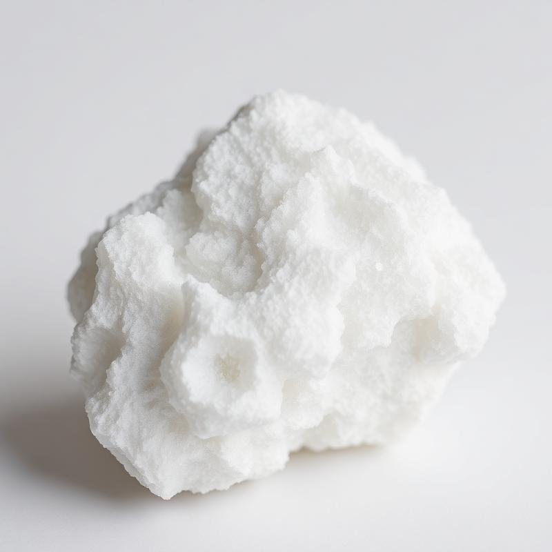 Pure white Anorthosite rock specimen