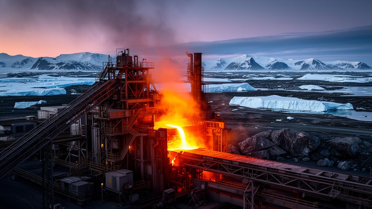 Greenlandic anorthosite landscape connected to modern aluminum production